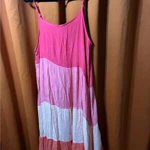 Indigo Rose shades of Pink Dress